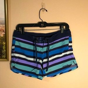 Patagonia Striped Swim Board Shorts
